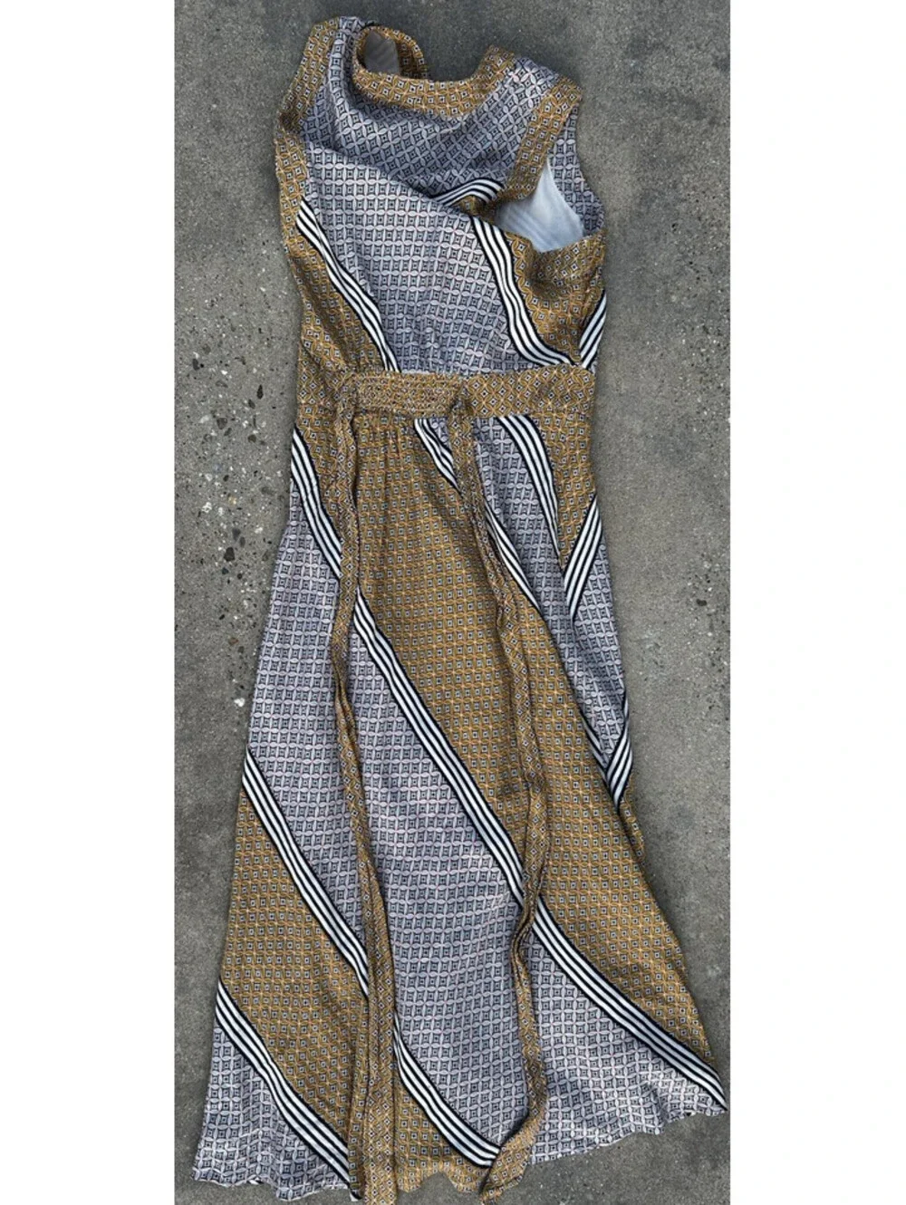 Maeve  by Anthropology Carla Faux Wrap Sleeveless Midi Dress Size 0 Wrap Belt